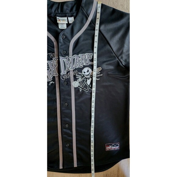 Vintage Disney Nightmare Before Christmas Baseball Jersey Jack Skellington - L - Picture 8 of 8